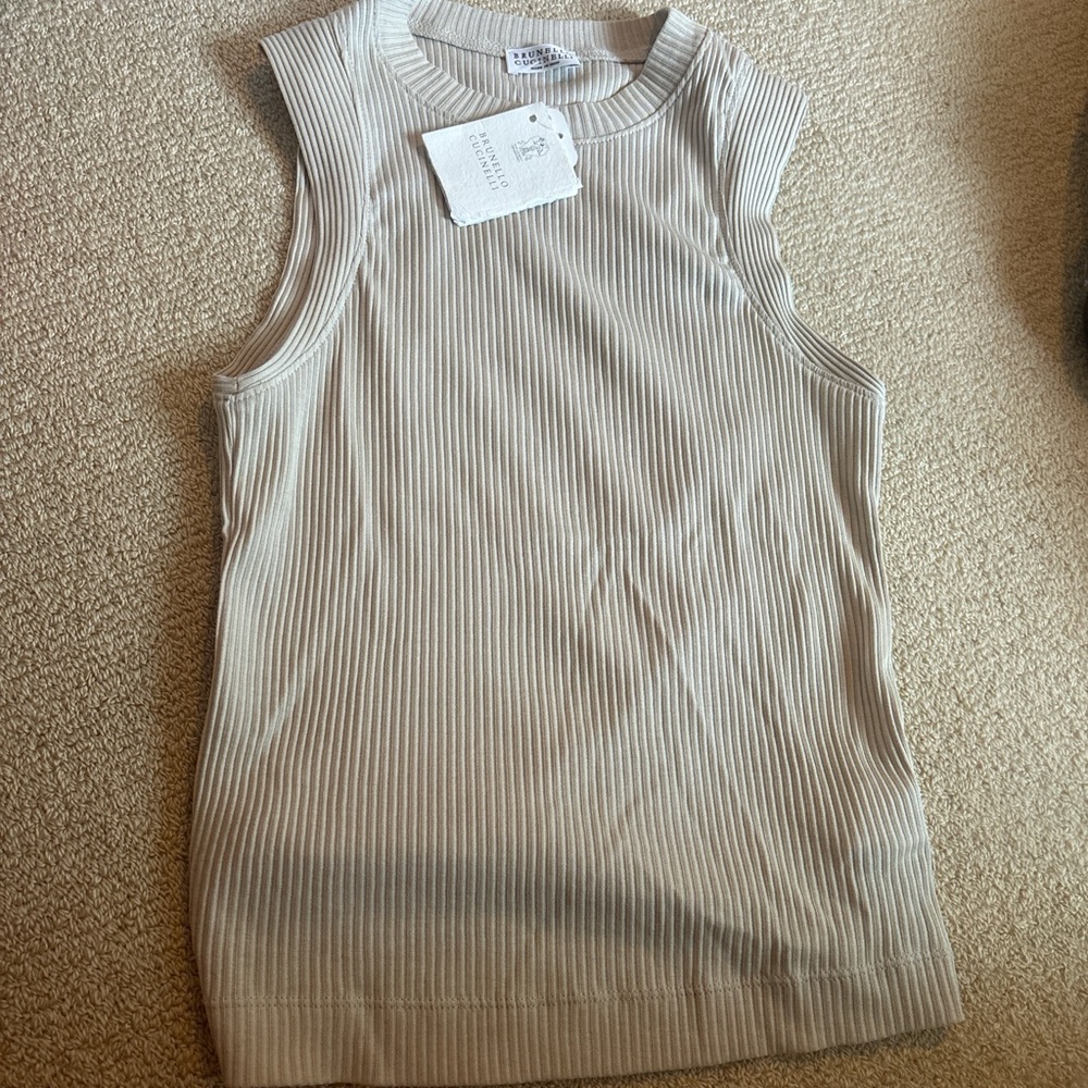 Brunello Cucinelli tank top never worn still with tags! Originally $550